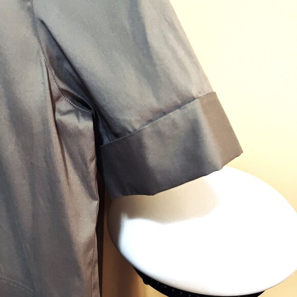 Lafayette 148 New York NWOT Knee-Length Grey/Taupe Dress SZ M - Picture 6 of 12